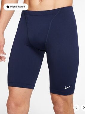 NWT Nike Swim HydraStrong Essential Jammer in Midnight Navy Blue size 32